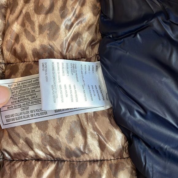 Calvin Klein Hooded Box Quilted Jacket-NAVY-Medium - Picture 3 of 6